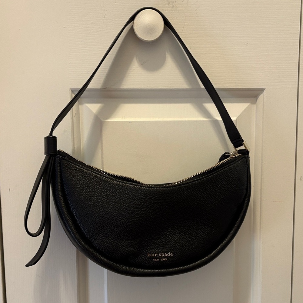 Kate Spade Black Leather Women's Smile Bag